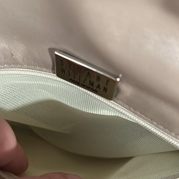 Stuart Weitzman Tan Shoulder Bag with Strap and Textured Finish - Picture 12 of 15